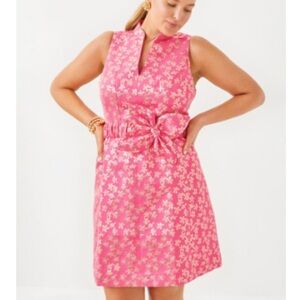 Lilly Pulitzer Pink and Gold Floral Dress
